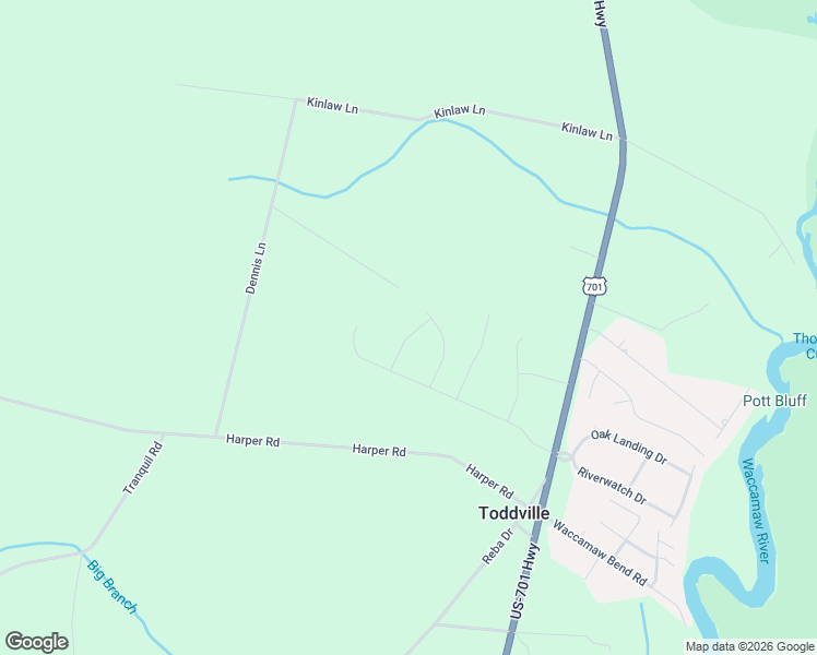 map of restaurants, bars, coffee shops, grocery stores, and more near 717 Paradise Road in Conway