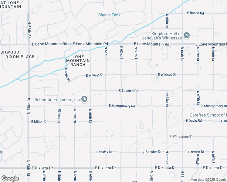 map of restaurants, bars, coffee shops, grocery stores, and more near 6150 East Lowden Road in Cave Creek