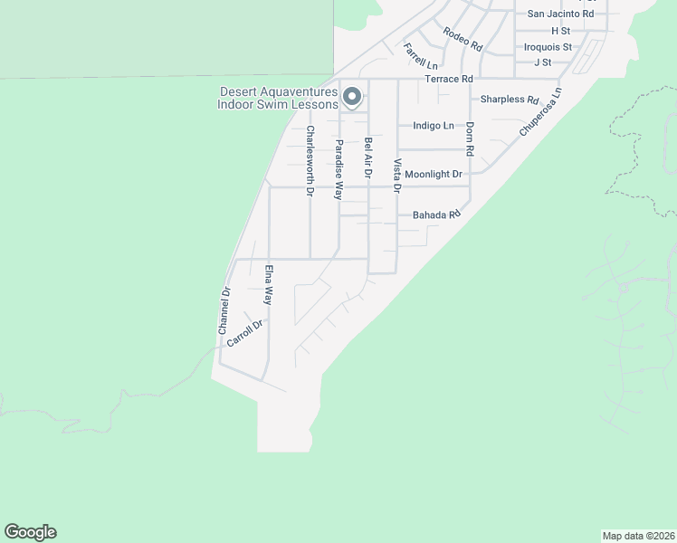 map of restaurants, bars, coffee shops, grocery stores, and more near 68125 Valley Vista Drive in Cathedral City