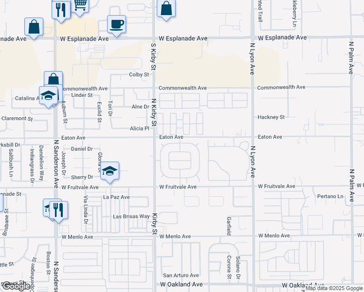 map of restaurants, bars, coffee shops, grocery stores, and more near 2232 El Rancho Circle in Hemet