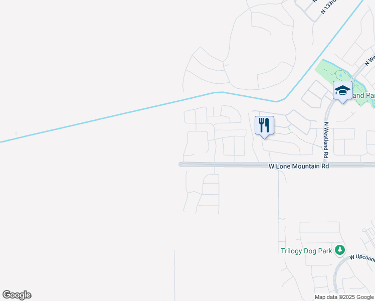 map of restaurants, bars, coffee shops, grocery stores, and more near 31087 North 138th Avenue in Peoria