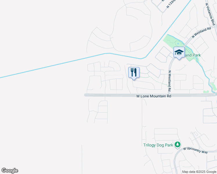 map of restaurants, bars, coffee shops, grocery stores, and more near 31086 North 137th Avenue in Peoria