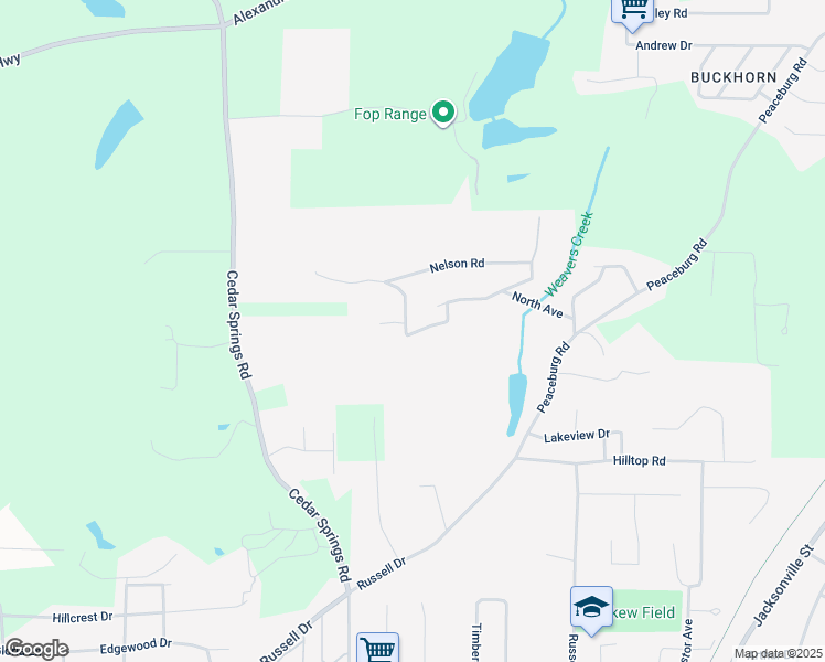 map of restaurants, bars, coffee shops, grocery stores, and more near in Weaver