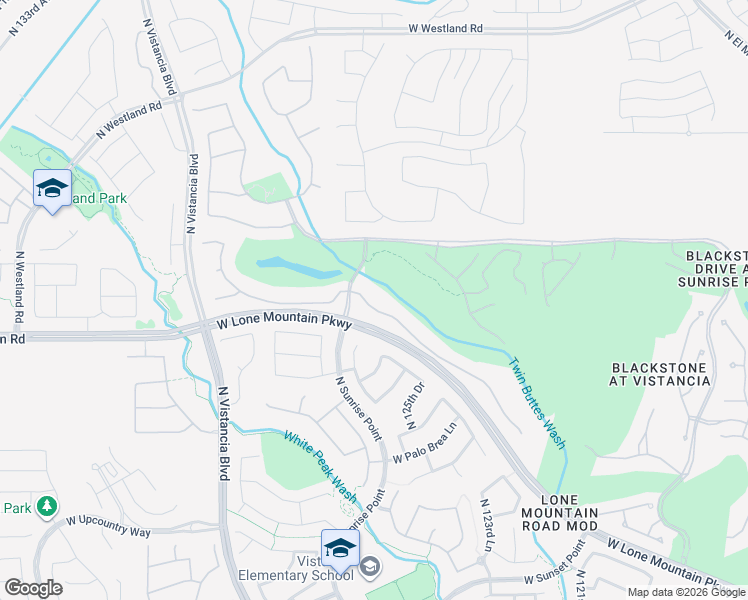 map of restaurants, bars, coffee shops, grocery stores, and more near 12592 West Tyler Trail in Peoria