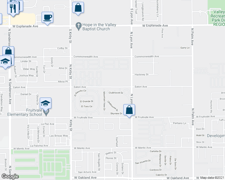 map of restaurants, bars, coffee shops, grocery stores, and more near 1083 Morning Mist Court in Hemet