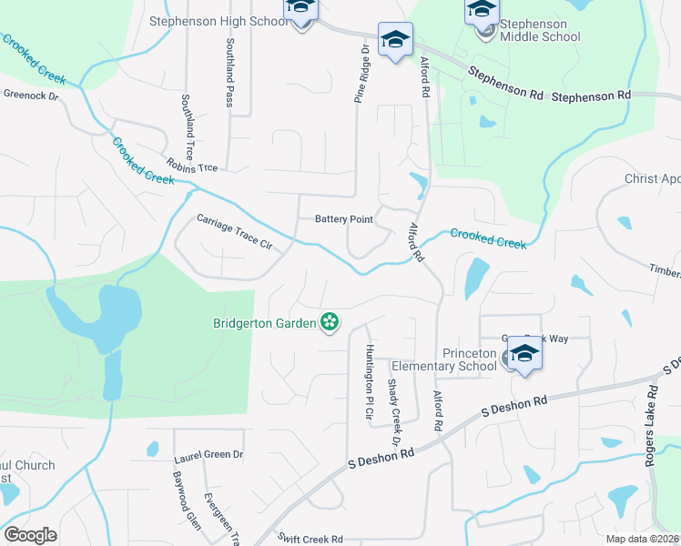 map of restaurants, bars, coffee shops, grocery stores, and more near 988 Alford Ct in Lithonia