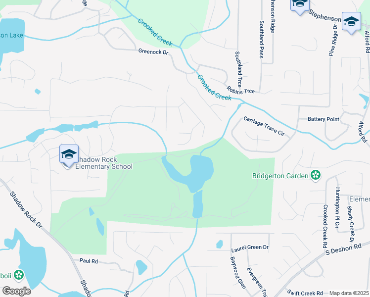 map of restaurants, bars, coffee shops, grocery stores, and more near 1038 Valley Rock Drive in Lithonia