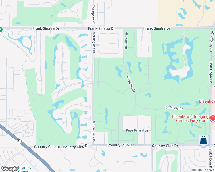map of restaurants, bars, coffee shops, grocery stores, and more near 27 Duke Drive in Rancho Mirage