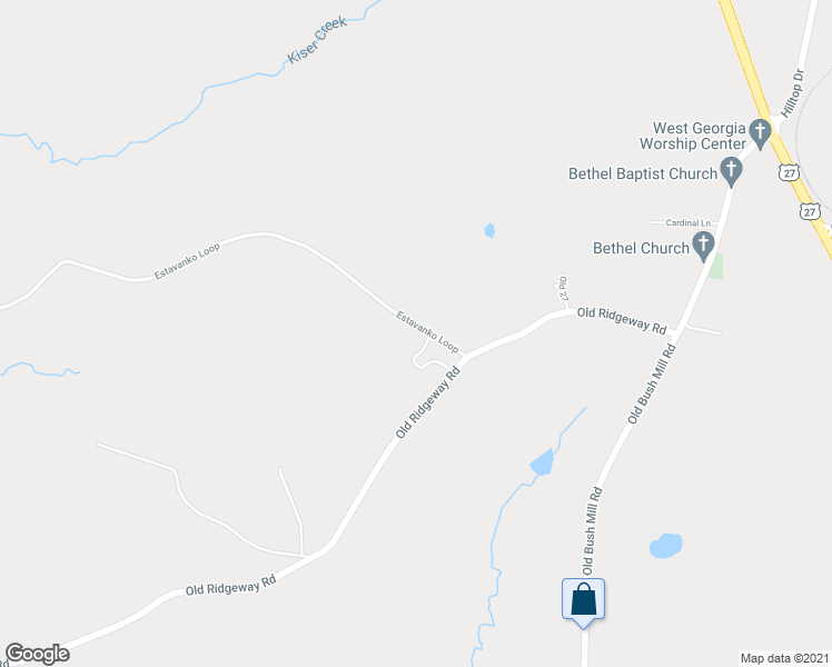 map of restaurants, bars, coffee shops, grocery stores, and more near 1139 Estavanko Road in Bremen