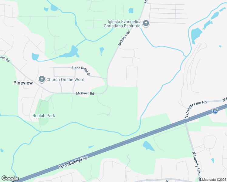map of restaurants, bars, coffee shops, grocery stores, and more near 3419 McKown Road in Douglasville