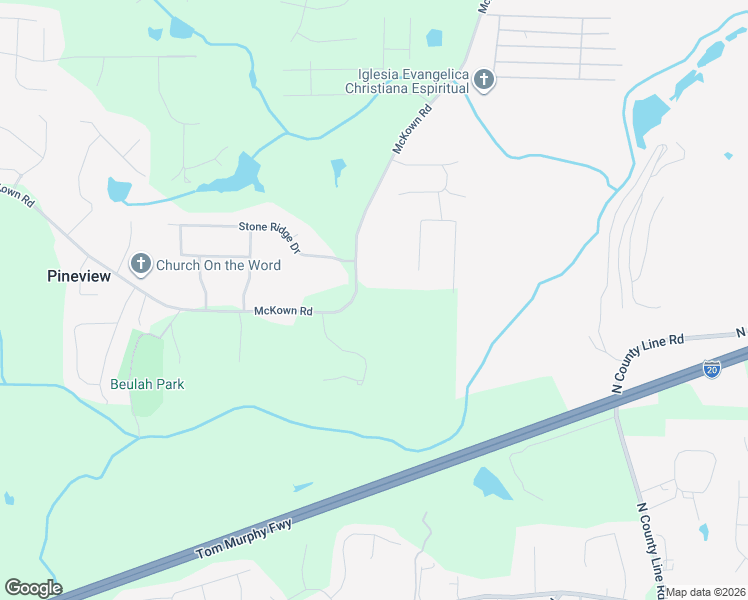 map of restaurants, bars, coffee shops, grocery stores, and more near 3419 McKown Road in Douglasville