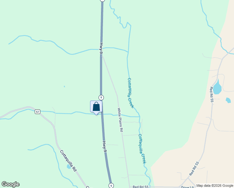 map of restaurants, bars, coffee shops, grocery stores, and more near 1609 White Plains Road in Anniston