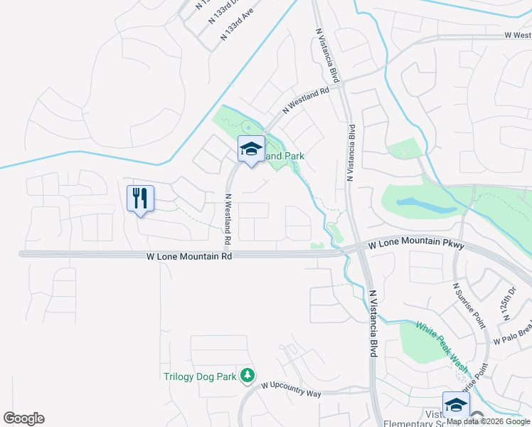 map of restaurants, bars, coffee shops, grocery stores, and more near 13212 West Creosote Drive in Peoria