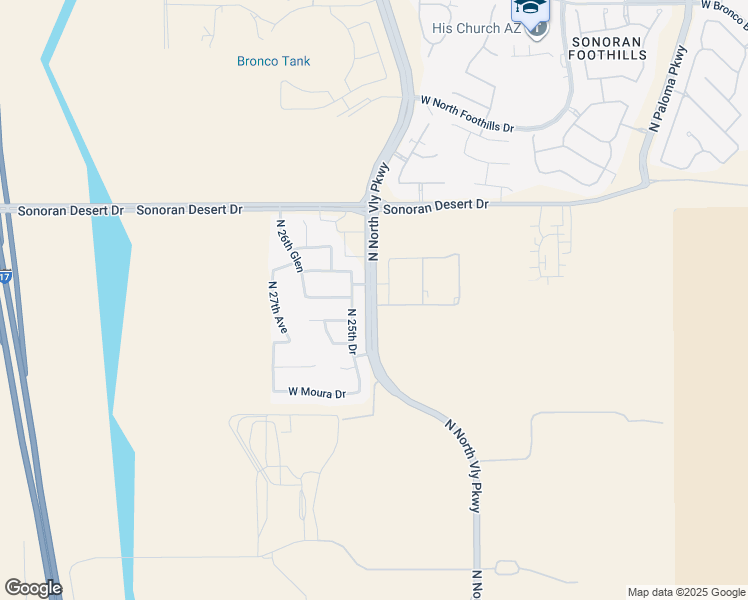 map of restaurants, bars, coffee shops, grocery stores, and more near 31113 North North Valley Parkway in Phoenix