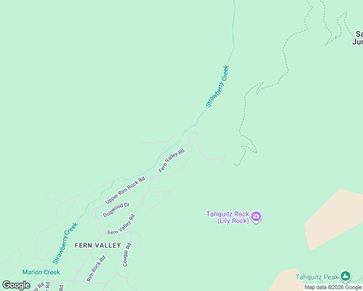 map of restaurants, bars, coffee shops, grocery stores, and more near 24565 Fern Valley Road in Idyllwild-Pine Cove