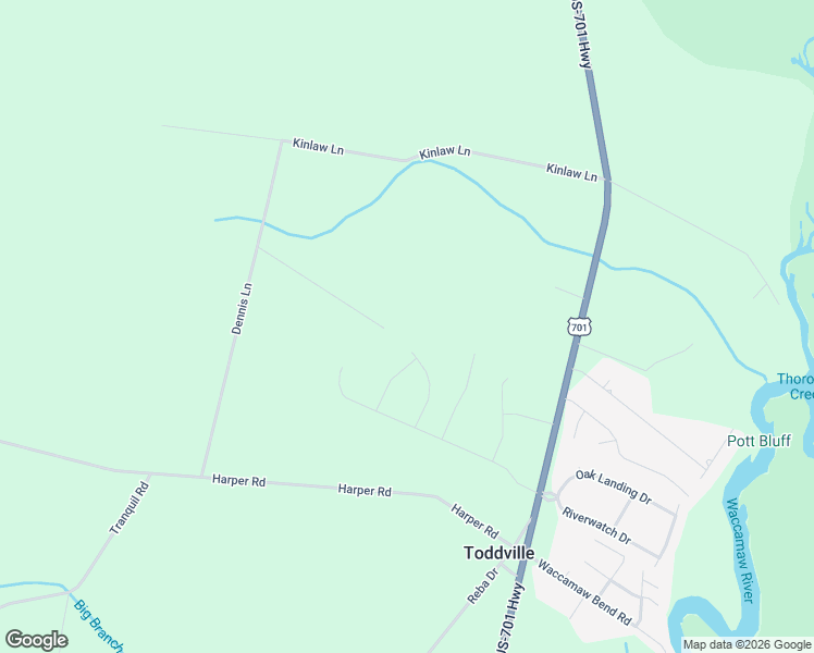 map of restaurants, bars, coffee shops, grocery stores, and more near 710 Paradise Road in Conway