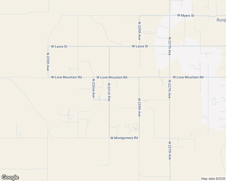 map of restaurants, bars, coffee shops, grocery stores, and more near 23023 West Lone Mountain Road in Wittmann