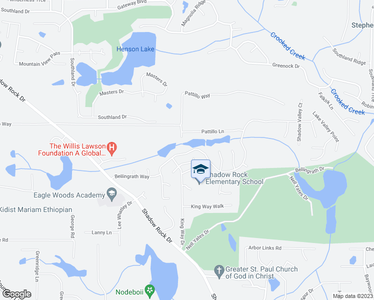 map of restaurants, bars, coffee shops, grocery stores, and more near 947 Shadow Lake Drive in Lithonia