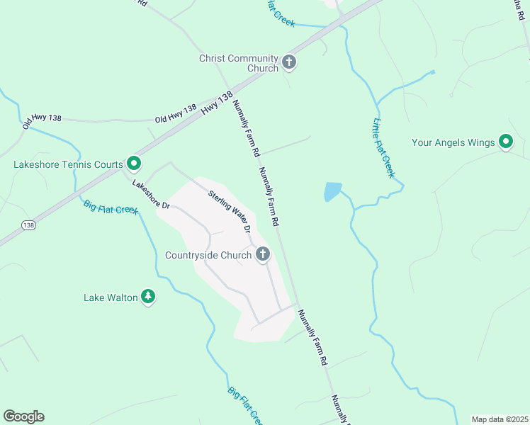 map of restaurants, bars, coffee shops, grocery stores, and more near 508 Nunnally Farm Road in Monroe