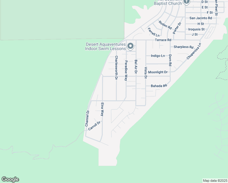 map of restaurants, bars, coffee shops, grocery stores, and more near 38825 Charlesworth Drive in Cathedral City