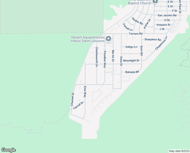map of restaurants, bars, coffee shops, grocery stores, and more near 38825 Charlesworth Drive in Cathedral City