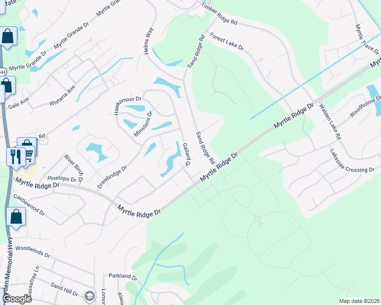map of restaurants, bars, coffee shops, grocery stores, and more near 1290 Gailard Drive in Conway
