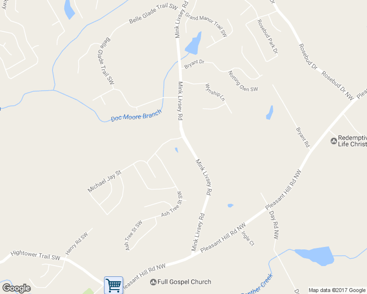 map of restaurants, bars, coffee shops, grocery stores, and more near 4965 Mink Livsey Road in Snellville