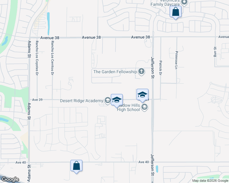 map of restaurants, bars, coffee shops, grocery stores, and more near 79750 Avenue 39 in Indio