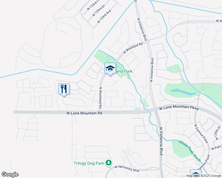 map of restaurants, bars, coffee shops, grocery stores, and more near 13212 West Creosote Drive in Peoria