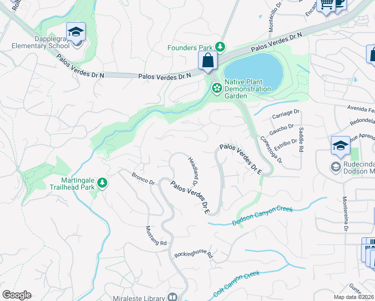 map of restaurants, bars, coffee shops, grocery stores, and more near 49 Headland Drive in Rancho Palos Verdes