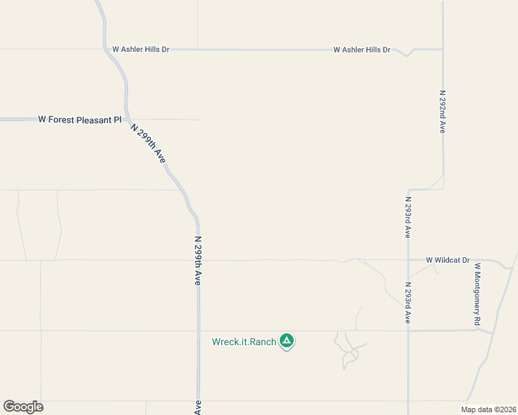 map of restaurants, bars, coffee shops, grocery stores, and more near 29700 West Wildcat Drive in Wittmann