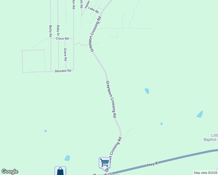 map of restaurants, bars, coffee shops, grocery stores, and more near 627-1075 Graysport Crossing Road in Gore Springs
