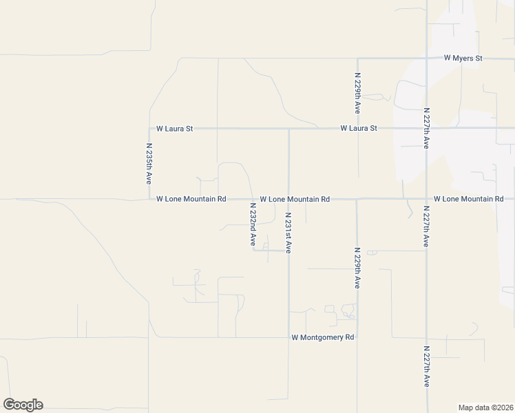 map of restaurants, bars, coffee shops, grocery stores, and more near 23145 West Lone Mountain Road in Wittmann