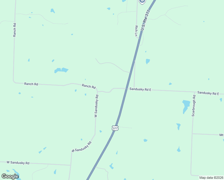 map of restaurants, bars, coffee shops, grocery stores, and more near 25457 U.S. 377 in Whitesboro