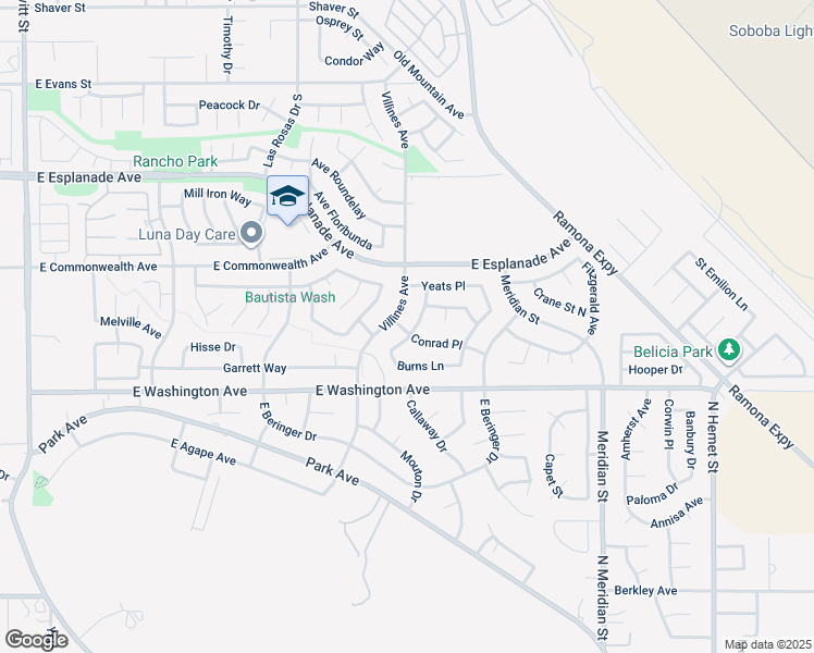 map of restaurants, bars, coffee shops, grocery stores, and more near 1908 Carroll Drive in San Jacinto