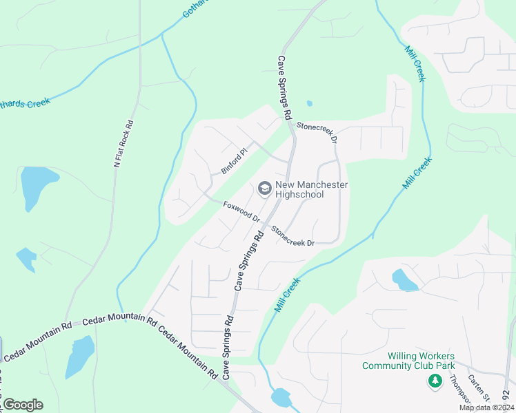 map of restaurants, bars, coffee shops, grocery stores, and more near 1495 Cain Court in Douglasville