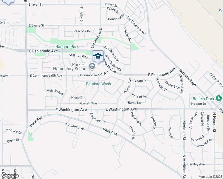 map of restaurants, bars, coffee shops, grocery stores, and more near 1883 Jasmine Court in San Jacinto