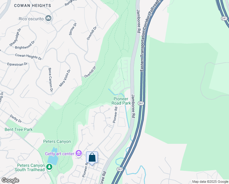 map of restaurants, bars, coffee shops, grocery stores, and more near 2344 Ferrey Drive in Tustin