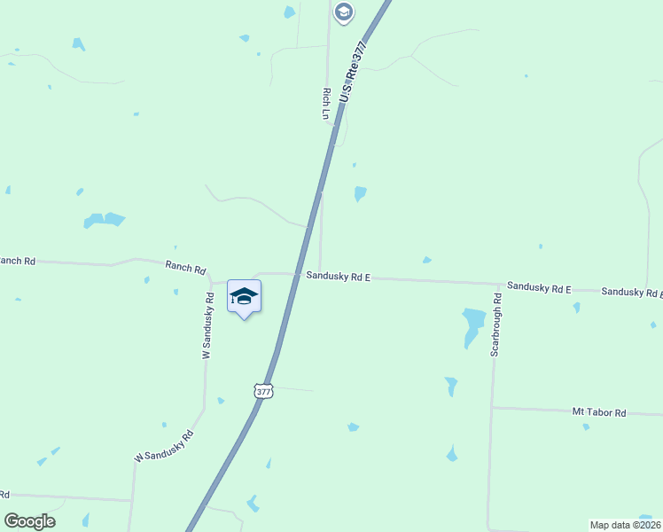 map of restaurants, bars, coffee shops, grocery stores, and more near 2905 Sandusky Road East in Whitesboro