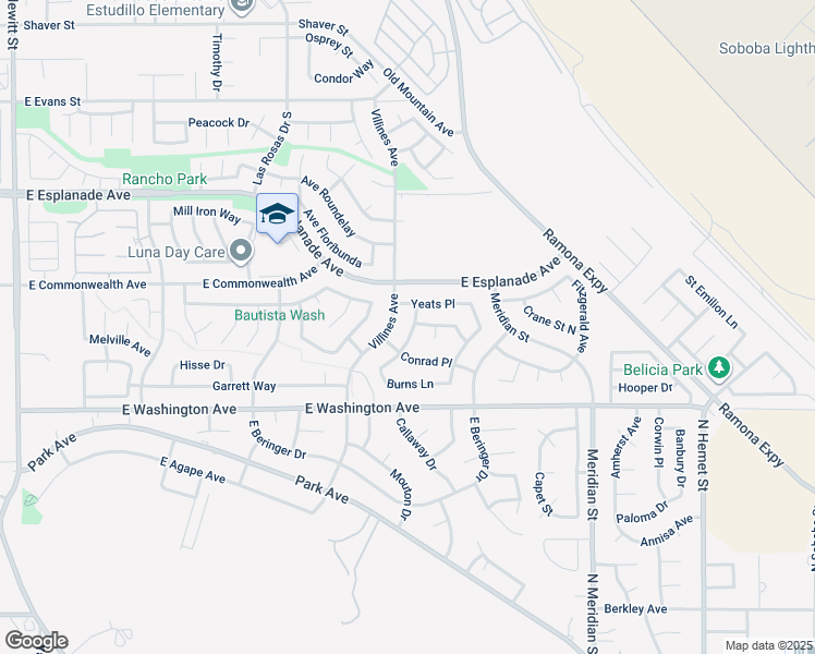 map of restaurants, bars, coffee shops, grocery stores, and more near 1908 Carroll Drive in San Jacinto
