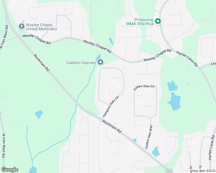 map of restaurants, bars, coffee shops, grocery stores, and more near 436 Abbey Place in Villa Rica