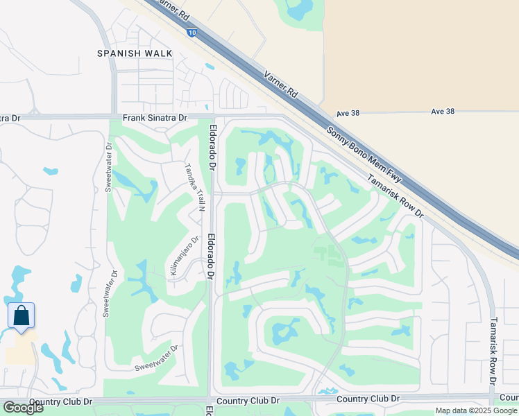 map of restaurants, bars, coffee shops, grocery stores, and more near 38628 Lobelia Circle in Palm Desert
