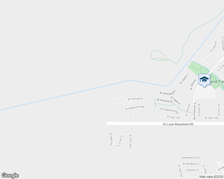 map of restaurants, bars, coffee shops, grocery stores, and more near 13786 West Jesse Red Drive in Peoria