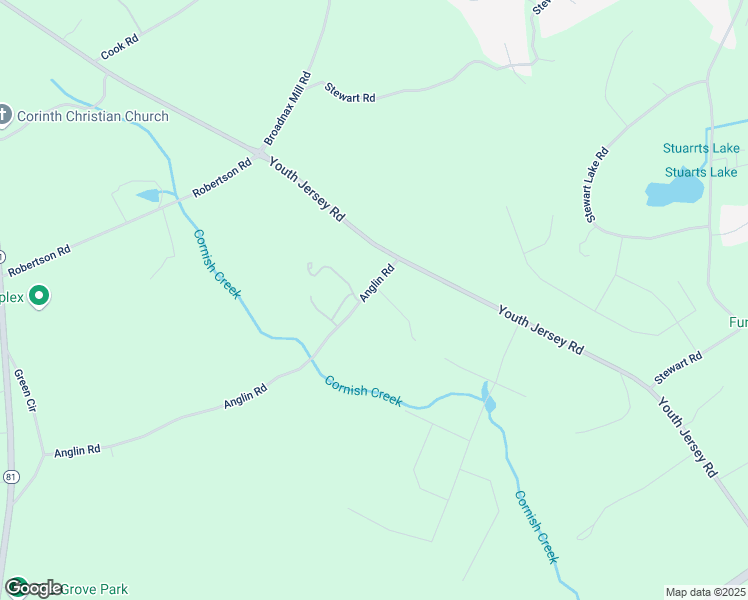map of restaurants, bars, coffee shops, grocery stores, and more near 3600 Anglin Road in Loganville