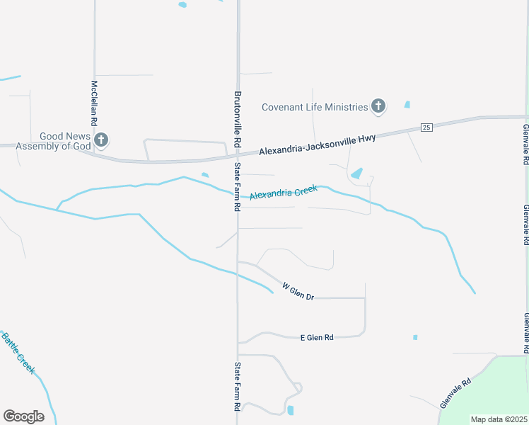 map of restaurants, bars, coffee shops, grocery stores, and more near 110 Cross Creek Trail in Alexandria