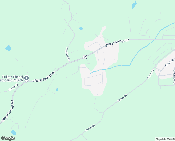 map of restaurants, bars, coffee shops, grocery stores, and more near 30 Elizabeth Lane in Springville