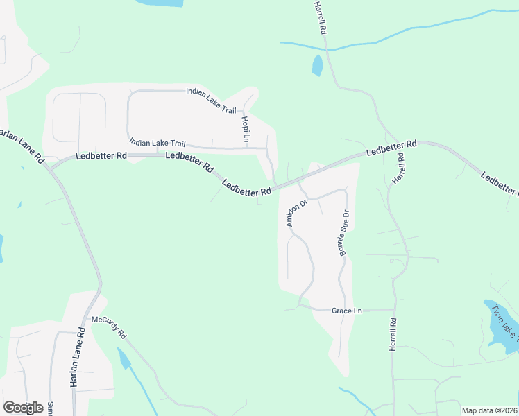 map of restaurants, bars, coffee shops, grocery stores, and more near 413 Ledbetter Road in Villa Rica