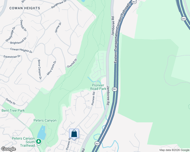 map of restaurants, bars, coffee shops, grocery stores, and more near 10260 Ferrey Drive in Tustin