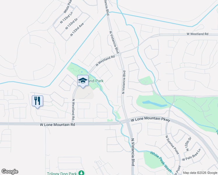 map of restaurants, bars, coffee shops, grocery stores, and more near 13020 West Whisper Rock Trail in Peoria