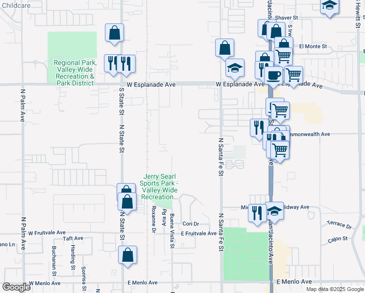 map of restaurants, bars, coffee shops, grocery stores, and more near in Hemet